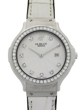 HUBLOT Classic Tradition Diamond 1405.1 31mm Silver Dial Stainless Box #T241