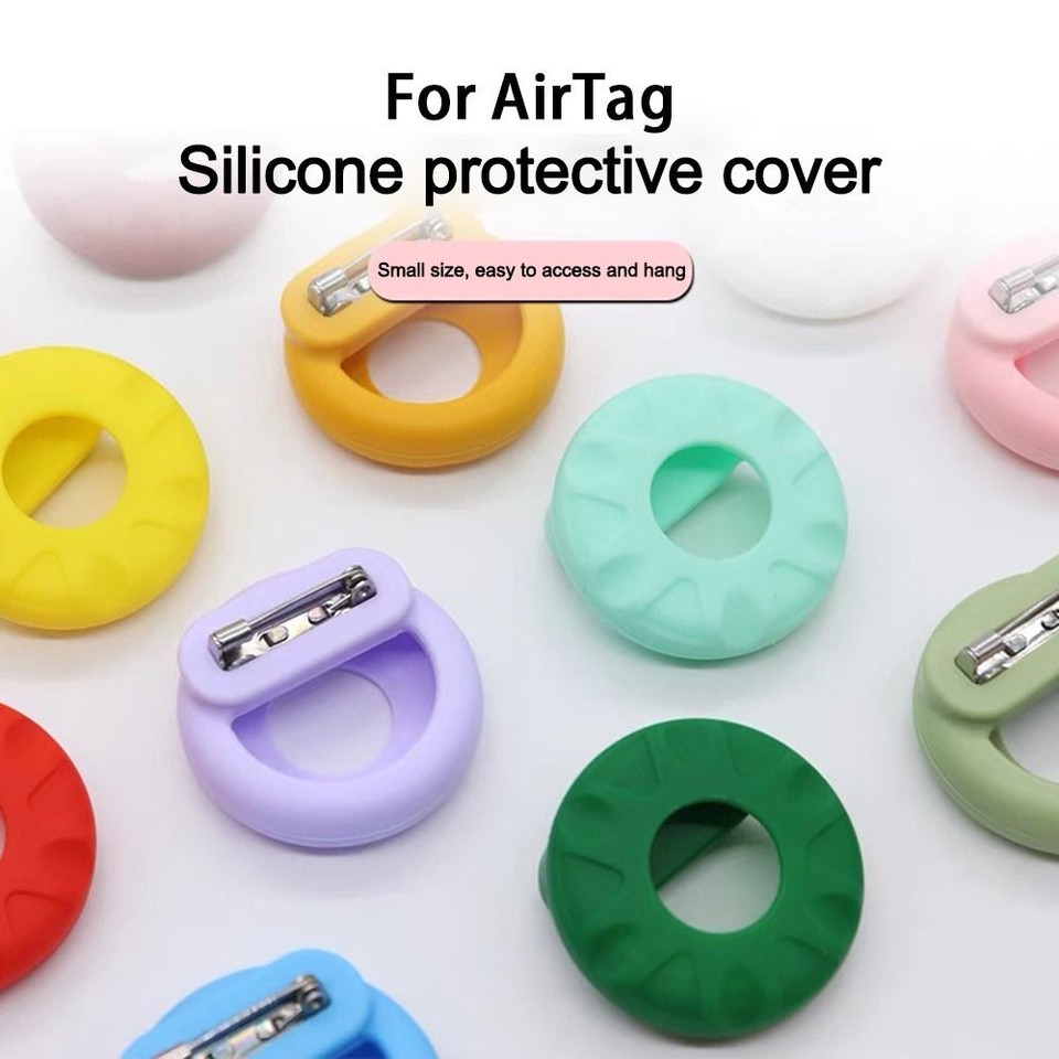 with Invisible Pin Silicone Case for Airtags Tracker Accessories For
