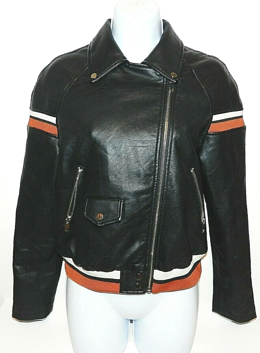 Zara basic shop outerwear leather jacket