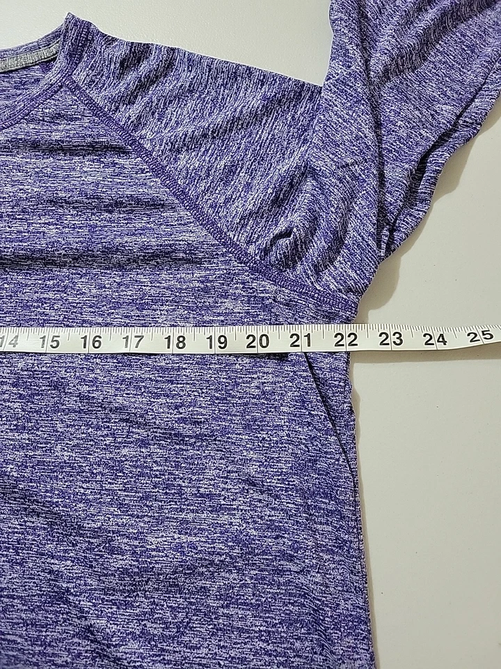 Camisa HOLLOWAY XL para mujer manga larga poliéster brezo púrpura nueva sin etiquetas Foto 4 de 4