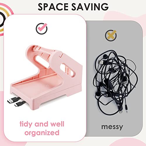 Label Holder Thermal Label Holder for Rolls and Fan-fold Labels, Shipping Pink - Picture 5 of 8