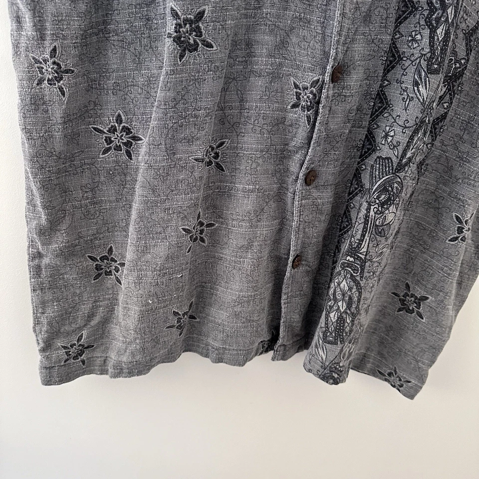 Camisa Gráfica Vintage Hang Ten Algodón Grueso Abotonada - Para Hombre Talla Grande - Aus  Foto 4 de 4