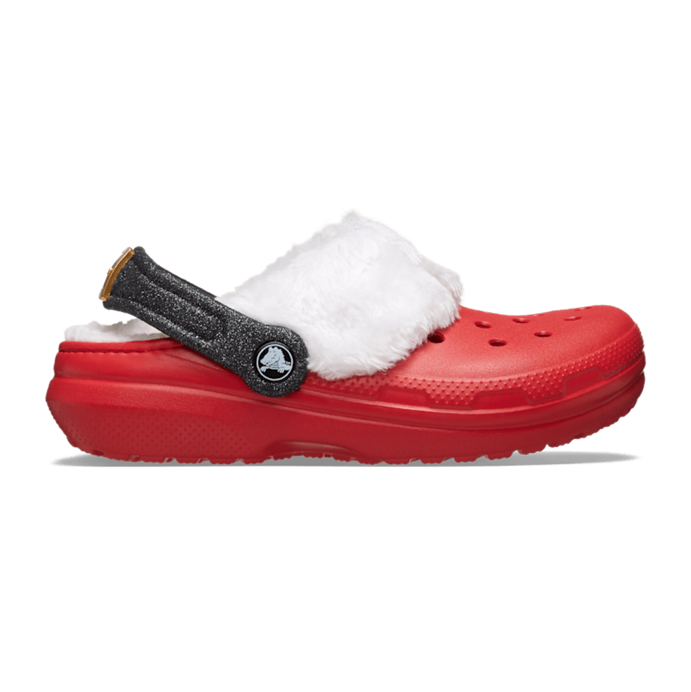 NEW CROCS TODDLERS Classic Lines Santa Clog Christmas 210932 RED