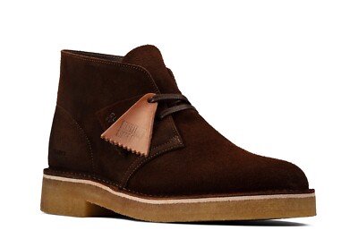 Clarks Mens Desert Boot 221 Dark Tan Suede 26162405 | eBay
