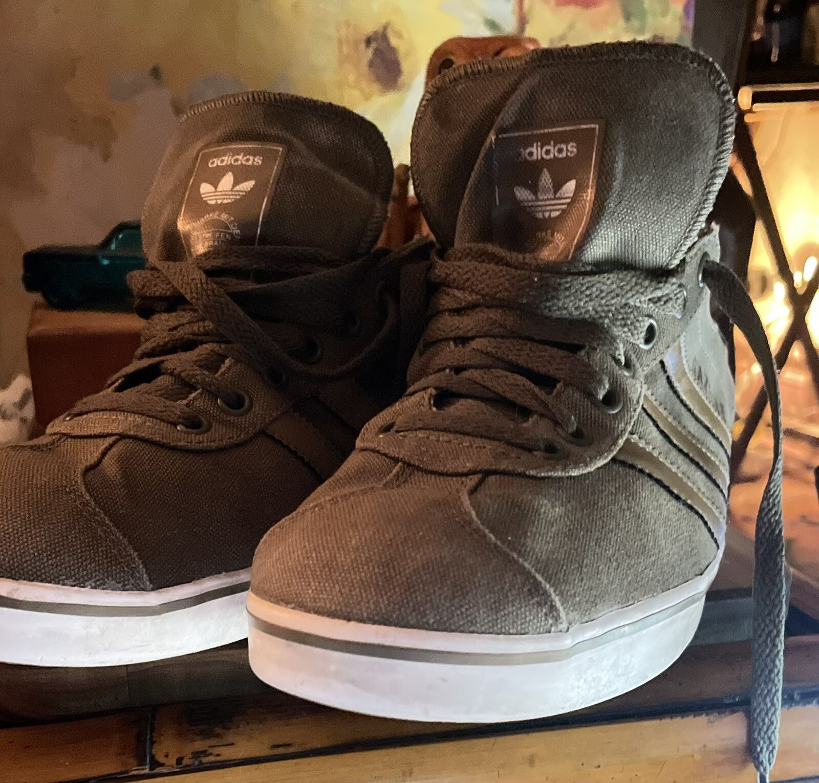 Gazelle 2 Sneakers Canvas/Olive Green /Shoes Stripe Q23157 /Men's Size 8 | eBay