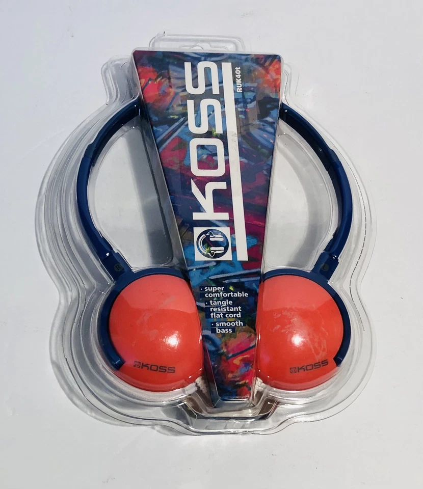 Koss Rukus 系列 RUK40k 有线立体声头戴式耳机 耳机 全新未拆封 — 第 4/4 张图片