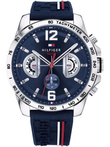 Tommy Hilfiger Sport Decker Silicone Strap Multi-Function Men’s Watch 1791476 - Picture 1 of 8