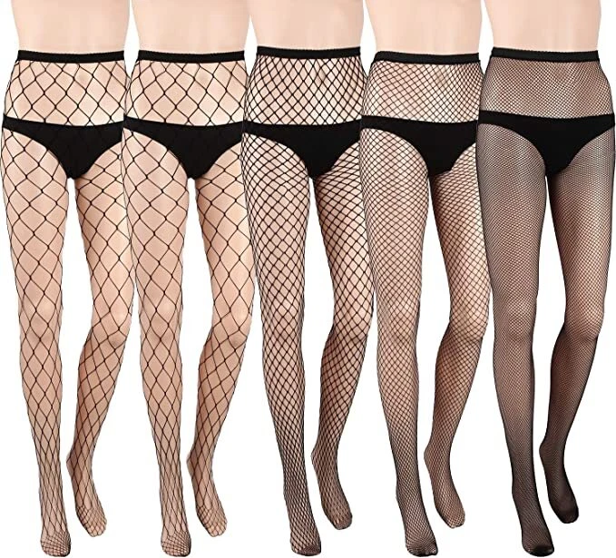 Women Sexy Fishnet Tights Stockings Black Patterned Fish Net Socks