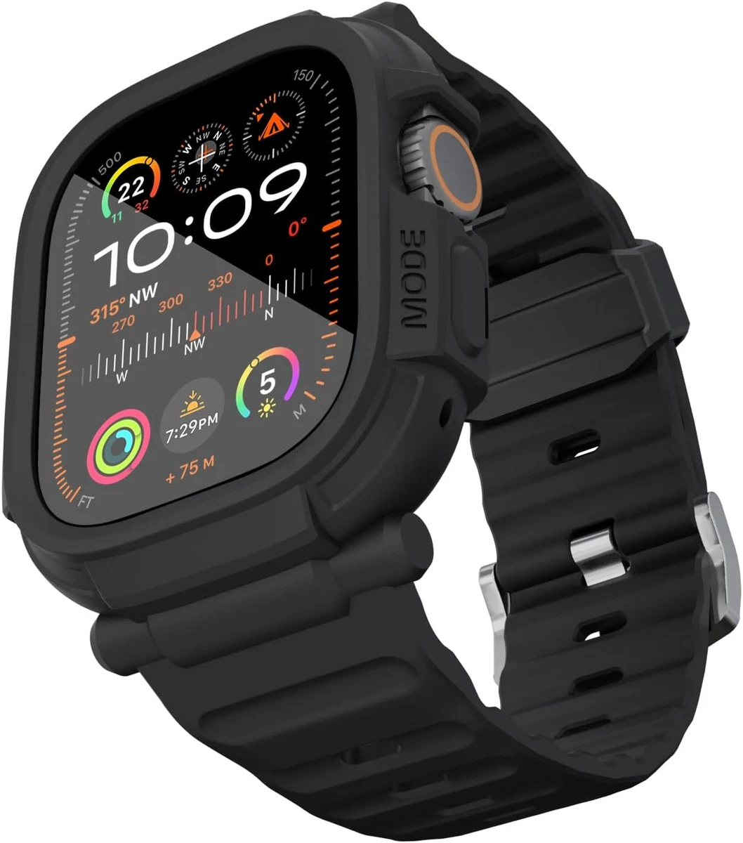 Elkson Compatible with Apple Watch Ultra 2 1 Bumper Case Band 49Mm