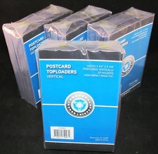 100 NEW! CSP Rigid Hard 3.75" x 5.875 Postcard VERTICAL Topload Holders 4/25CT
