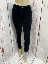 Ann Taylor Loft Curvy Skinny Black Corduroy Pants size 6 TCC