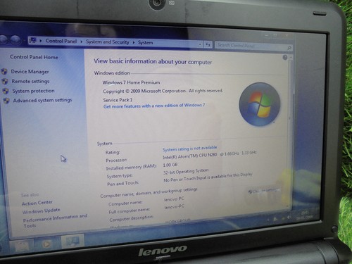 RETRO LENOVO S10 WINDOWS 7 VINTAGE Laptop Working SMALL COMPACT + PSU #B6 - Picture 6 of 12