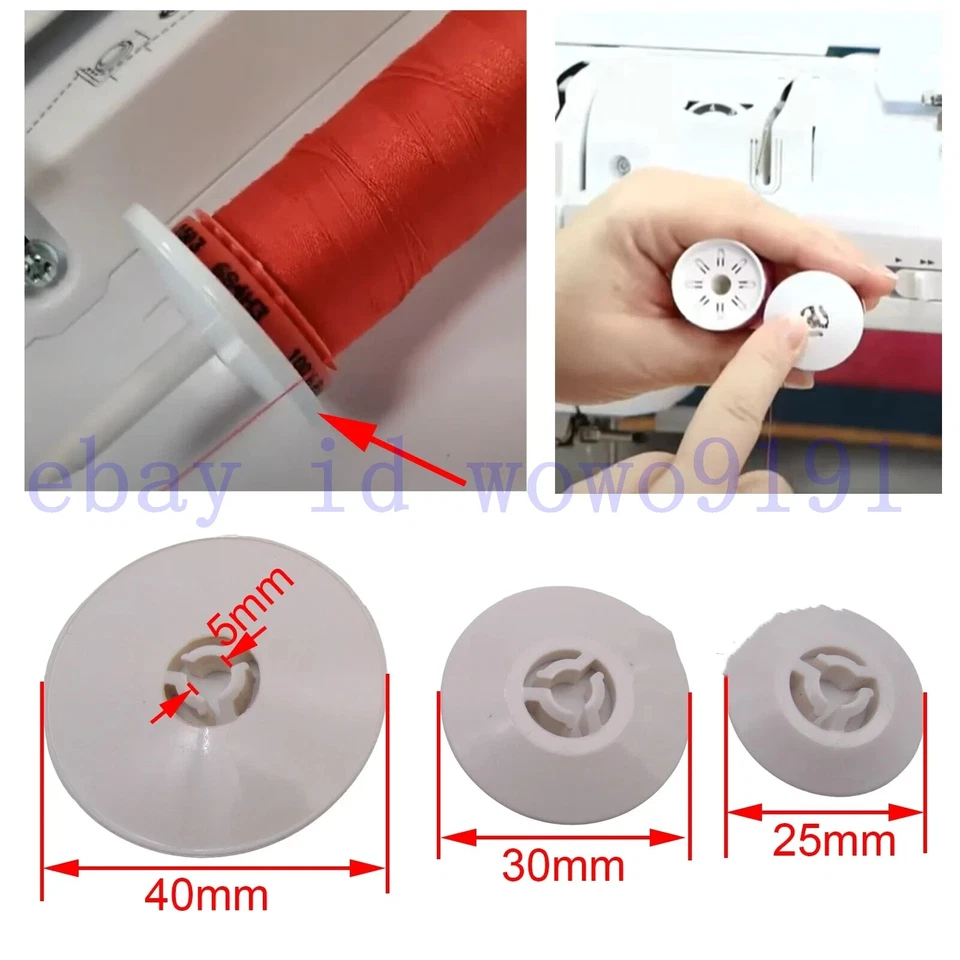 25/30/40mm Small Medium Large Spool Pin Cap FOR Brother/Babylock Domestic Sewing - Image 3 of 4