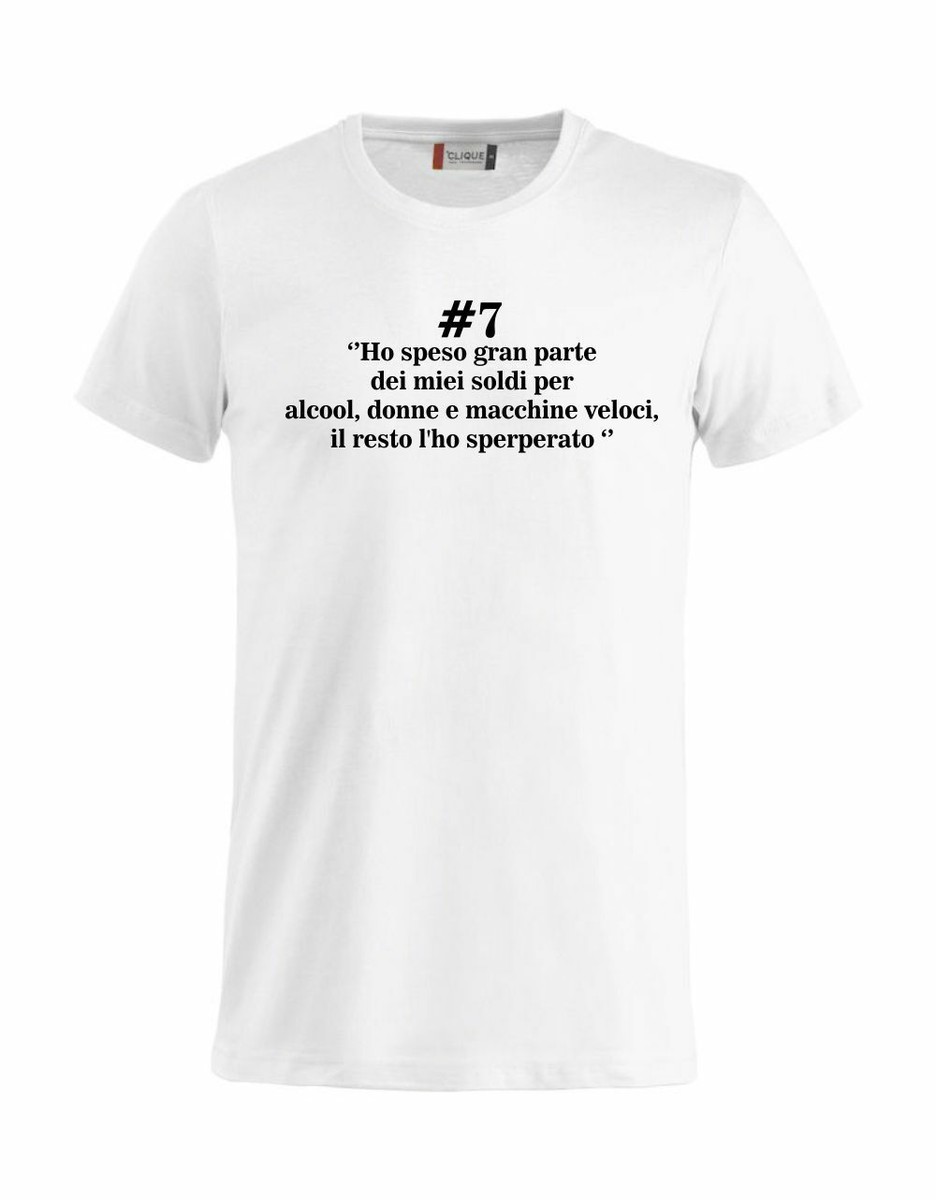 Frasi Celebri Tshirt Simpatiche Maglietta T-Shirt Frasi Celebri