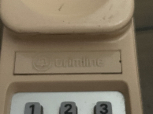 Vintage Beige Western Electric Push Button Trimline phone & 60" Cord - Picture 4 of 7