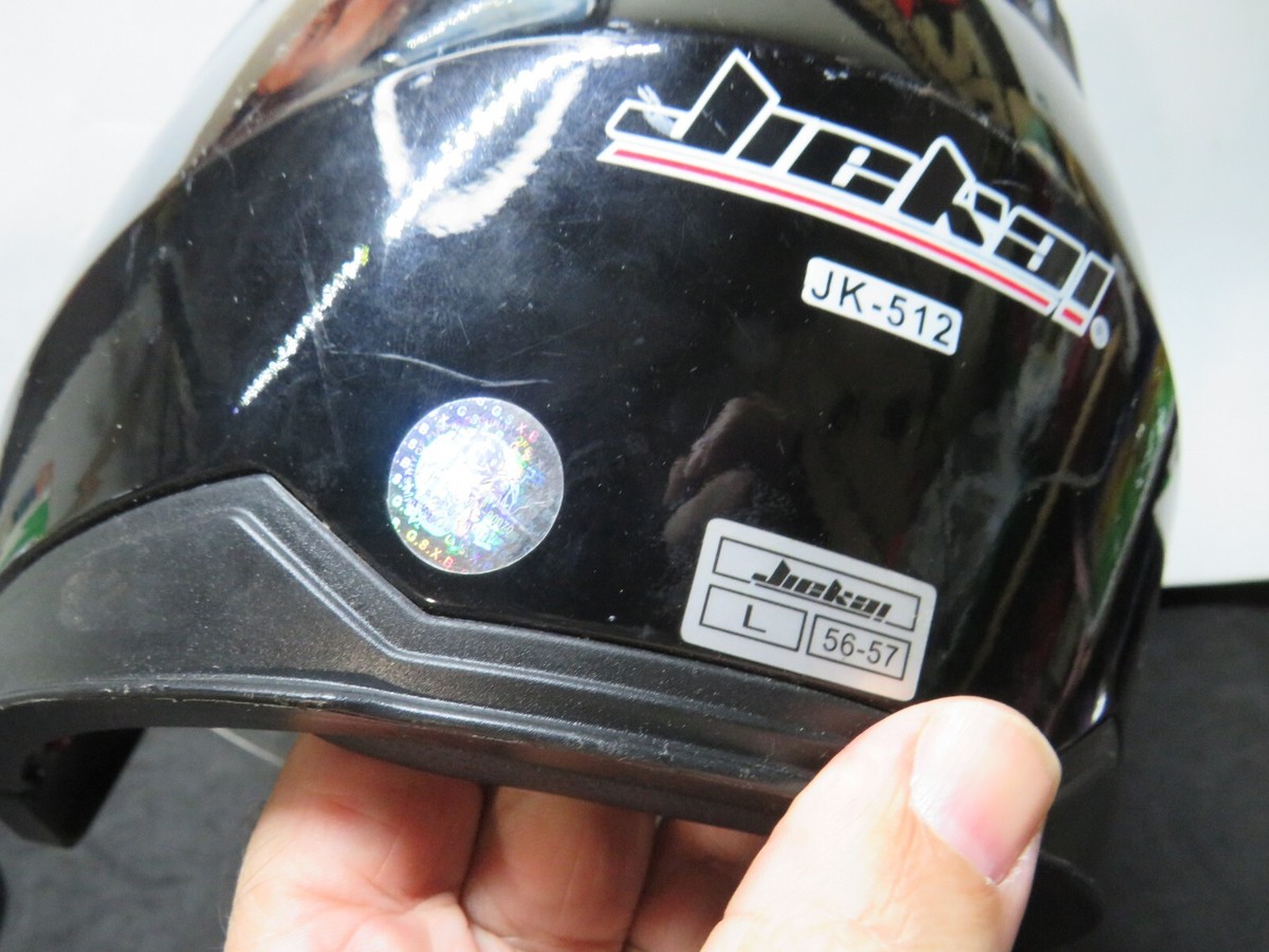JieKai JK-512 Full Face sun shield Motorcycle Helmet DOT Approved