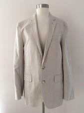 NEW J.CREW LUDLOW UNSTRUCTURED COTTON-LINEN BLAZER IN KHAKI SAND SIZE 36R F0530