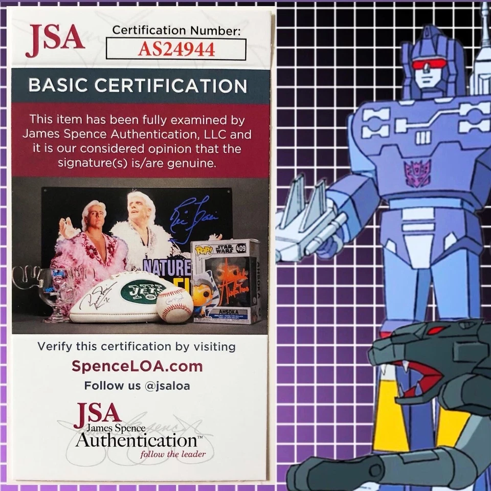 Transformers G1 Walmart reedición Ravage & Rumble MOSC firmado por Frank Welker JSA Foto 4 de 4