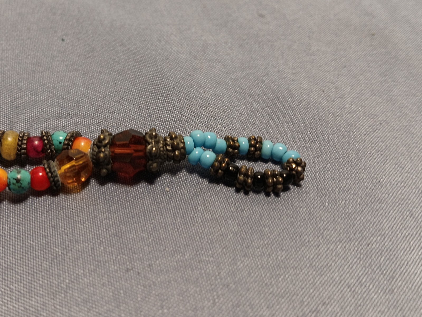 Sterling Silver Multi-Gemstone Double Strand Bead… - image 4