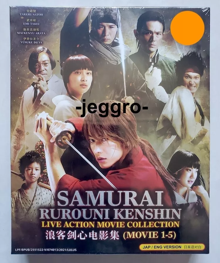 Rurouni Kenshin Movie DVD Complete Collection ENGLISH VERSION All Region