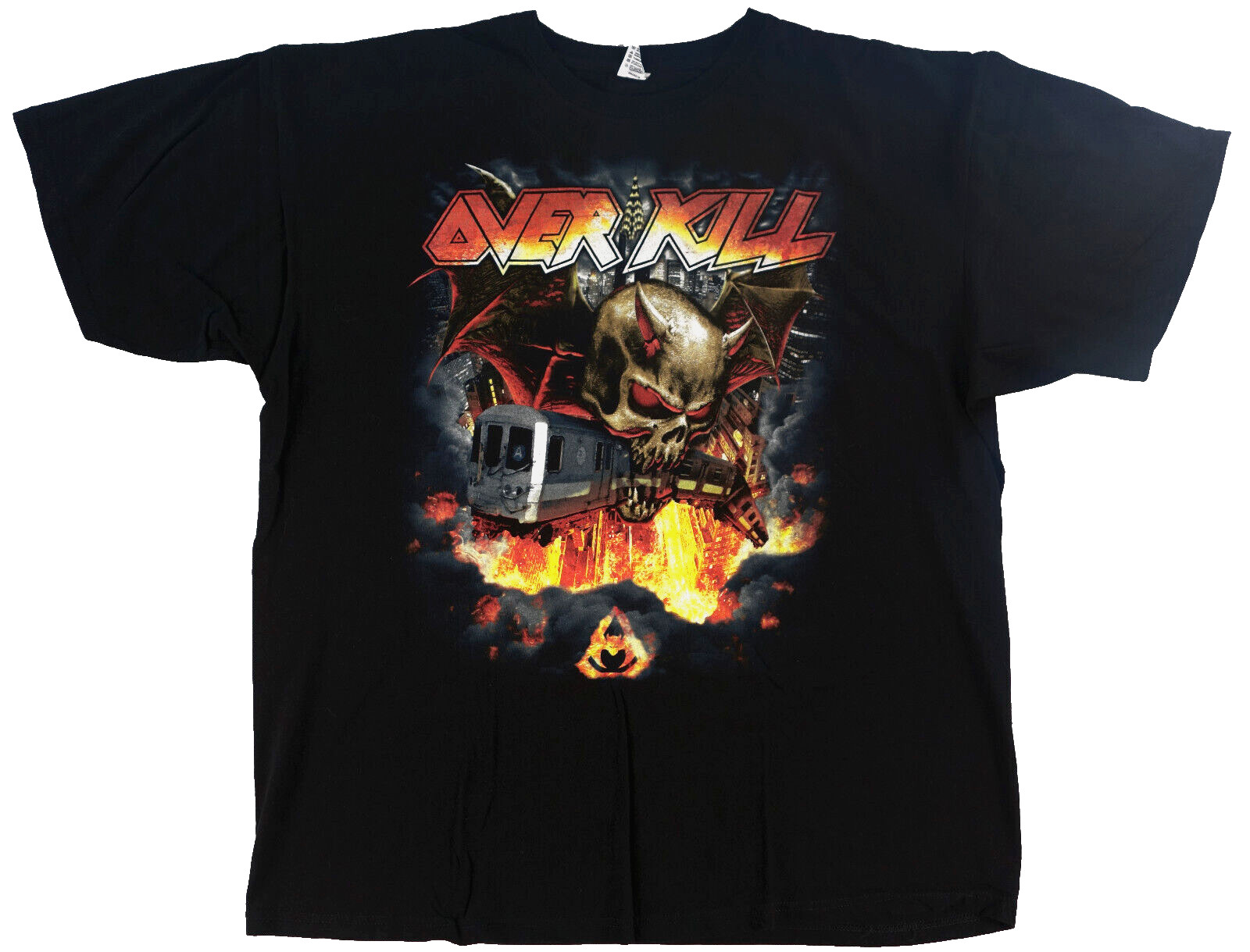 OVERKILL t shirt heavy metal NYC Stage Vintage vintage concert t-shirt, vintage, size XXL, single stitch, B+ condition