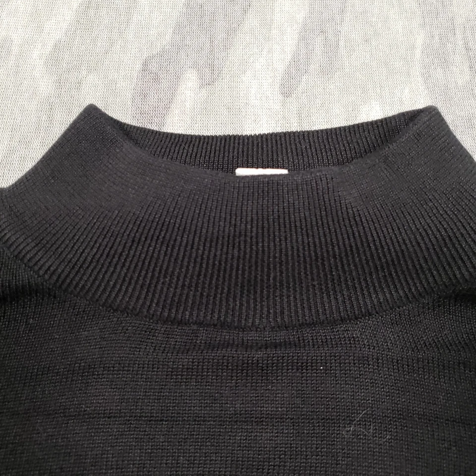 Suéter Pronto-Uomo para mujer 1X negro cuello falso manga larga Foto 3 de 4