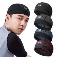 Men Cooling Beanie Hat Wrap Durag Headwear Skull Cap Doo Do Rag Bandana Headband