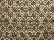 Upholstery Chenille Grey Morocco Damask Drapery home fabric by yard 54" Wide