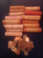 1- ROLL pre 1996 Canadian Copper Pennies 98% Pure Copper Bullion 