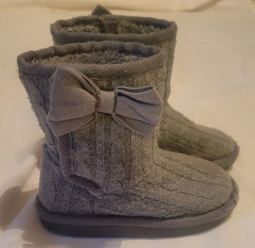 Botas gris maría Okie Dokie para niñas - niño pequeño - talla 8 Foto 3 de 4