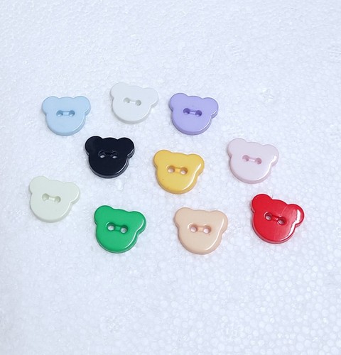 Baby Buttons Joblot Heart Duck Teddy Face Insect Bow Train Bird Sewing Craft Mix - Picture 11 of 19