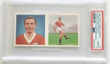 1960 Chix Confectionary Stanley Matthews Footballers Cartoon Back #5 PSA 8