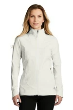 The North Face Jacket Tech Stretch Softshell Full Zip Coat White S DEFECT New