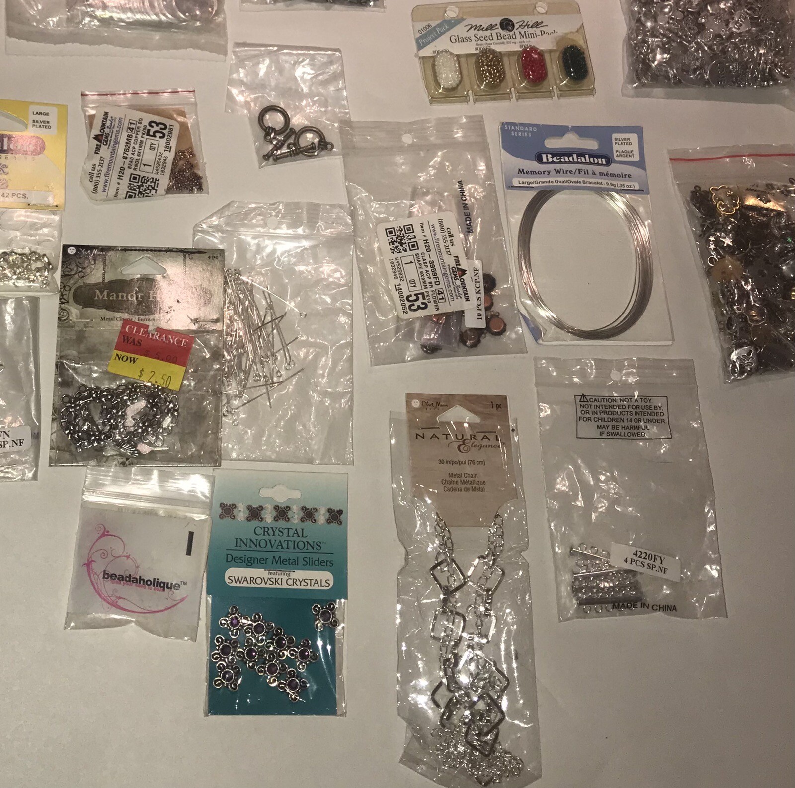 Large Jewelry Making Supplies Lot Beads Charms Findings Stones New In