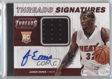 2014-15 Panini Threads Rookie Signatures 212/249 James Ennis #28 Auto 1l7