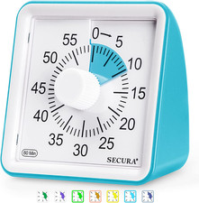 60-Minute Visual Timer, Classroom Timer, Countdown Timer for Kids and Adults, Ti