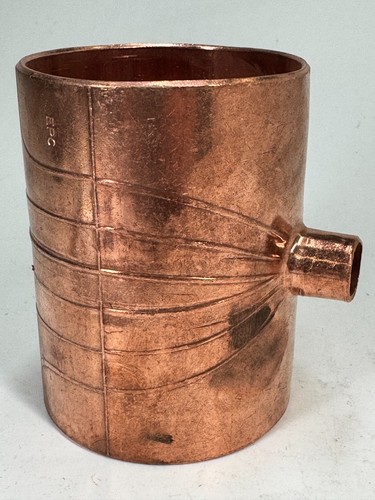 EPC Fig. 111-R Reducing Tee 3" x 3" x 1/2" CTS Solder Joint Copper Sweat Fitting