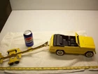 NICE Vintage 1960's TONKA JEEPSTER  with Boat Trailer Yellow Black Interior READ