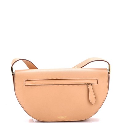 Burberry Olympia Zip Shoulder Bag Leather Small