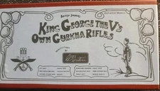 BritainS #49003  King George V's Own Gurkha Rifles Ltd Ed 220/400 NIB MINT