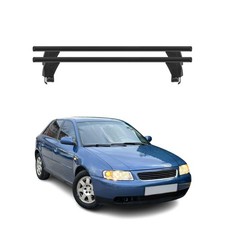 Menabo Dachträger Grundtäger für Audi A3 8L1 1996-2003 5Tür 50kg Alu Schwarz 2x