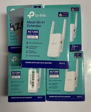 5x Bundle Lot TP Link AC1200 WiFi Range Extender 1200Mbps Dual Band