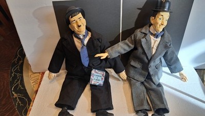 Vintage 1991 Larry Harmon Pictures Laurel & Hardy Character Dolls, 17.0''   SALE!