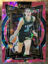 2025 Panini Select WNBA Bridget Carleton #84 Concourse Pink Ice Prizm