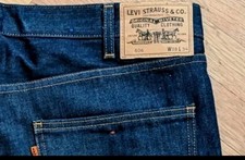 RaRe LEVI LVC 606 VinTagE big E ORANGE TAB JEANS 38 34 41  33.5