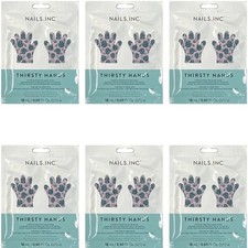 6 Packs - Nails Inc. Thirsty Hands Super Hydrating Hand Mask Gloves 1 Pair NEW