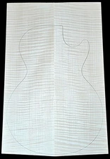 Figured 4a curly maple droptop glued guitar top