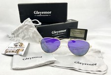 Kids Polarized Aviator Sunglasses Gold Purple Mirror