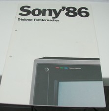 Sony  Katalog Farbfernseher Trinitron 1986