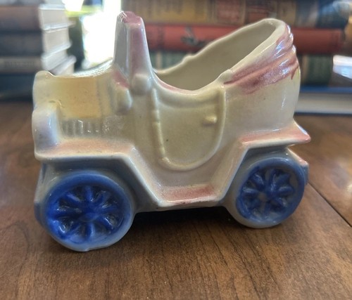Vintage Car Planter Model T Vase USA 506 Pastel 3.4"
